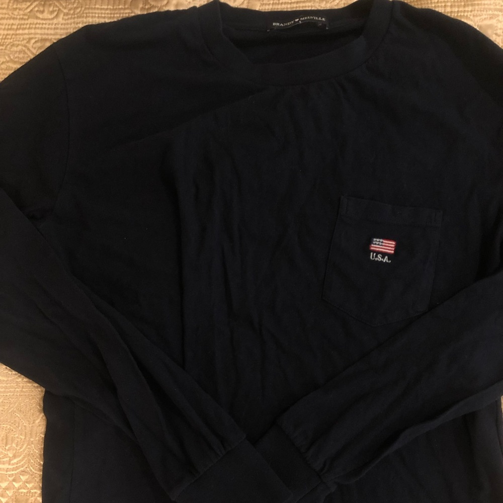 Brandy Melville Long Sleeve Comfy USA Top